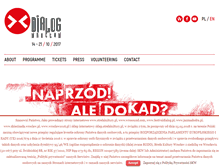 Tablet Screenshot of dialogfestival.pl